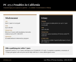 pc 273 5 penalties california
